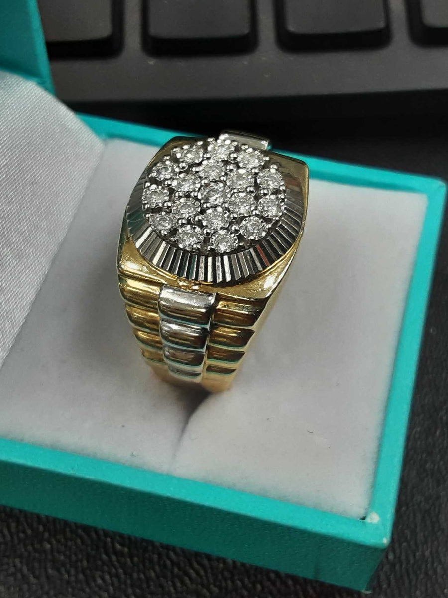 Men's Ring - Yellow Gold 14k (.585) 13.1 grams Size 10.5