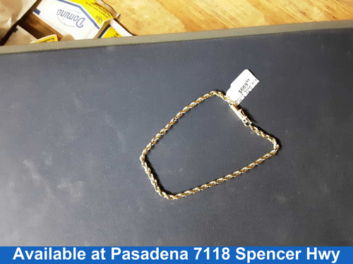 Rope Bracelet - Yellow Gold 14k (.585) 4.7 grams 7 inch