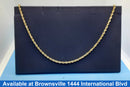 Rope Chain - Yellow Gold 10k (.417) 11.6 grams 24 inch