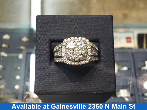 Ring - Engagement Set - White Gold 14k (.585) 8.4 grams Size 10