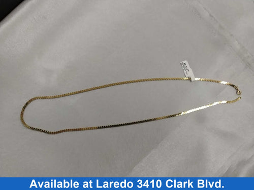 Serpentine Chain - Yellow Gold 14k (.585) 17.7 grams 30 inch
