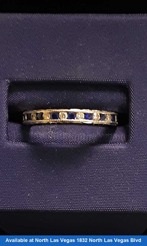 Women's Ring - Anniversary - White Gold 18k (.750) 2.2 grams Size 6.5