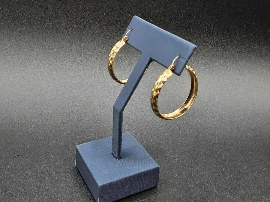 Bangle Earrings - Yellow Gold 10k (.417) 3.7 grams