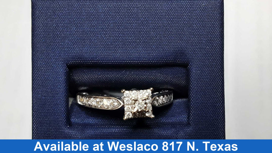 Women's Ring - Anniversary - White Gold 10k (.417) 3.2 grams Size 7