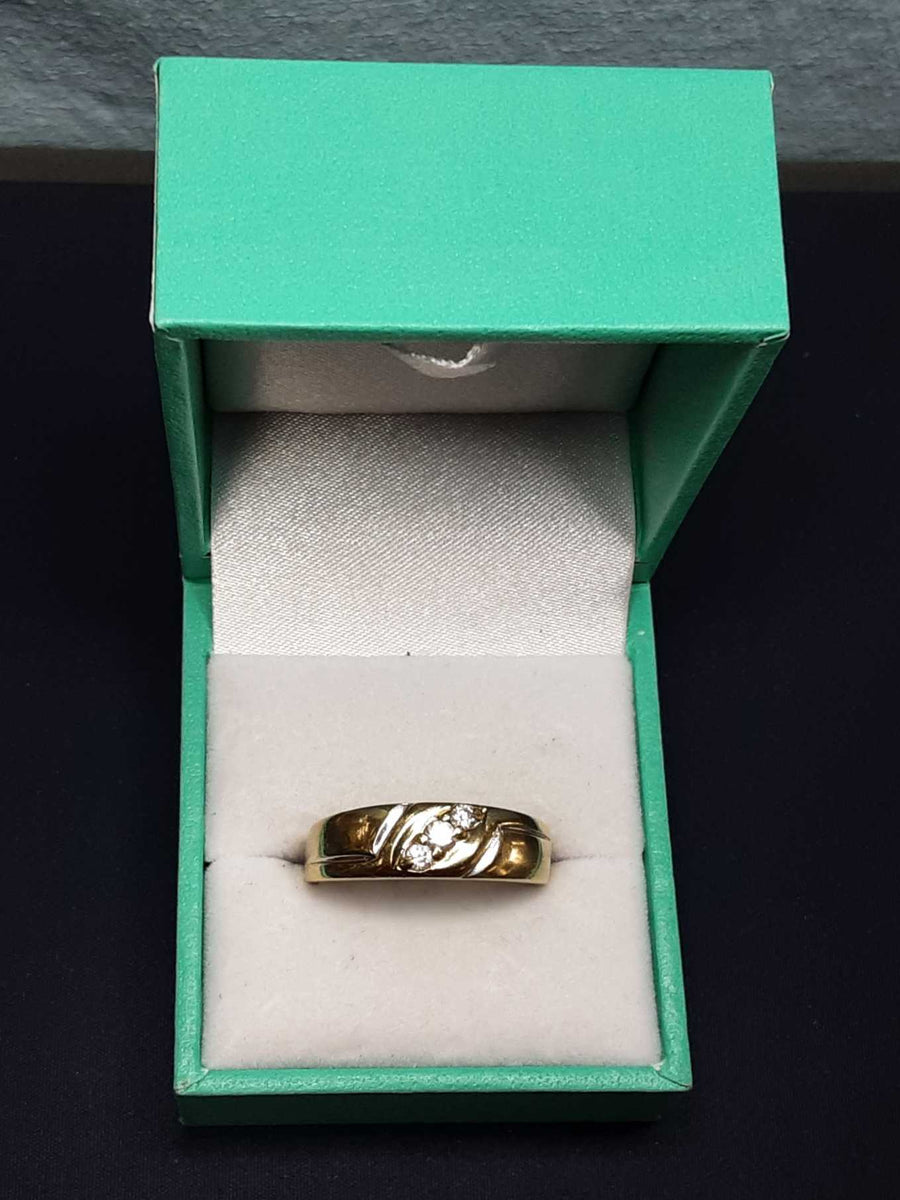 Ring - Wedding Band - Yellow Gold 14k (.585) 4.1 grams Size 10