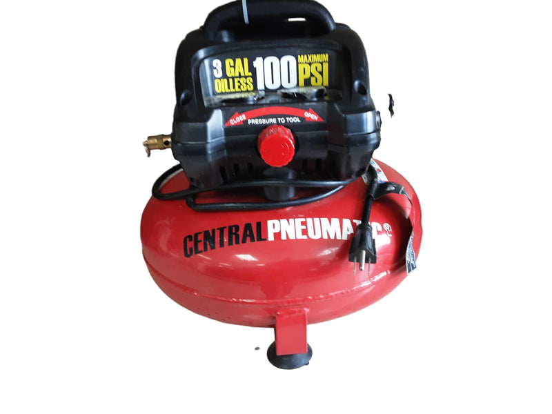 Central Pneumatic 3gal Red Electric Compressor