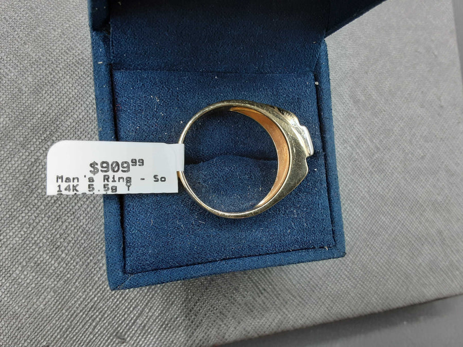 Men's Ring - Yellow Gold 14k (.585) 5.5 grams Size 11
