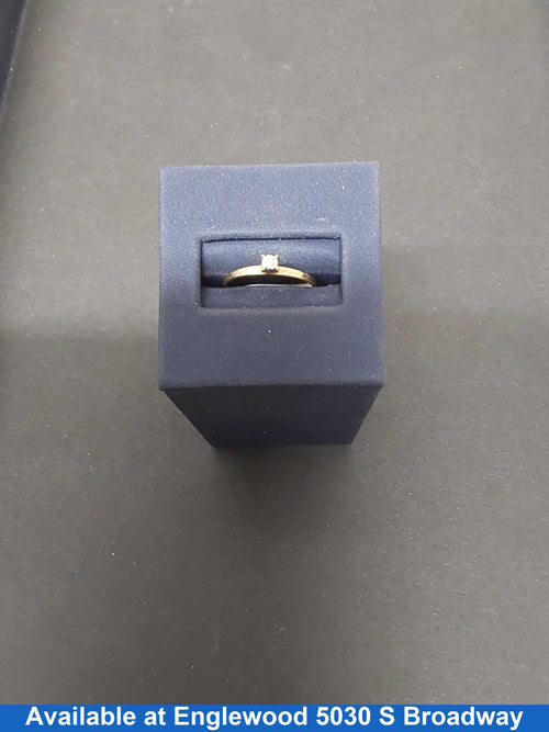 Women's Ring - Solitaire - Yellow Gold 10k (.417) 0.7 grams Size 6