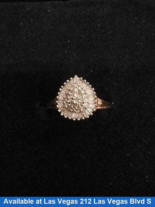 Women's Ring - Yellow Gold 10k (.417) 3.2 grams Size 4