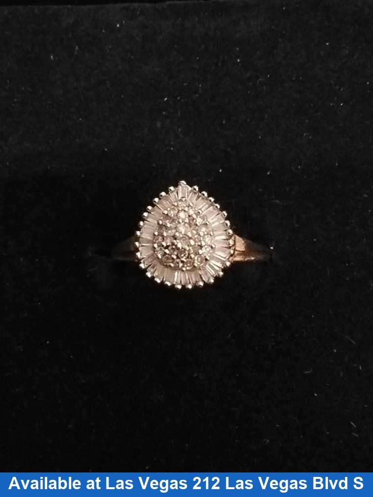 Women's Ring - Yellow Gold 10k (.417) 3.2 grams Size 4