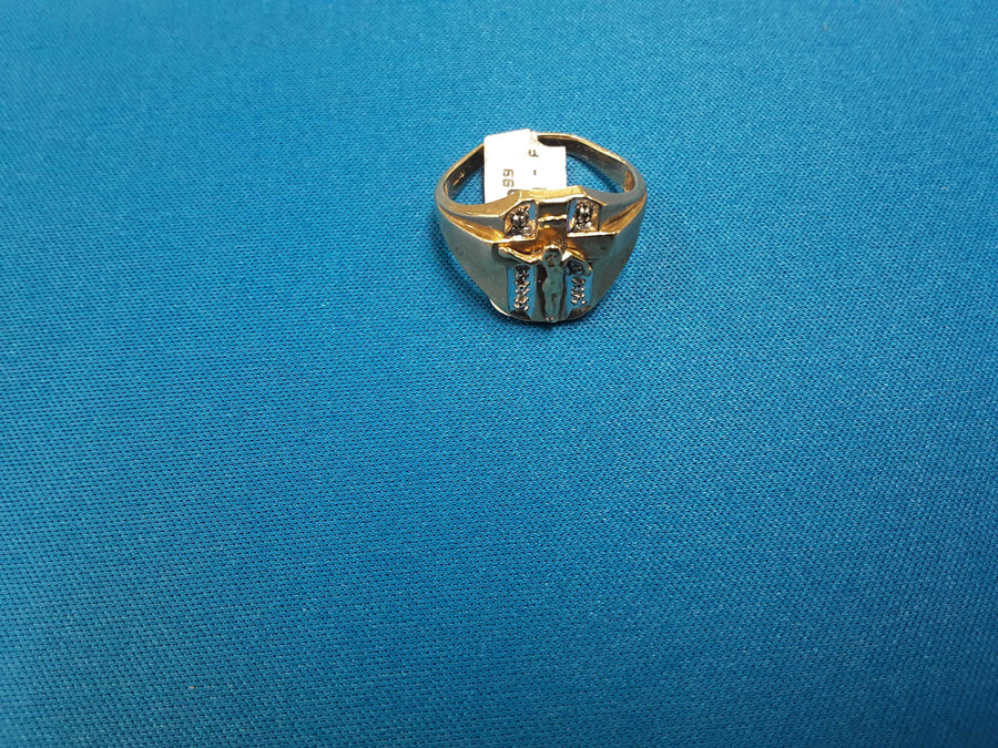 Men's Ring - Yellow Gold 10k (.417) 4.2 grams Size 11