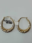 Hoop Earrings - Yellow Gold 10k (.417) 2.5 grams