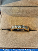 Women's Ring - Anniversary - Yellow Gold 14k (.585) 4.5 grams Size 7