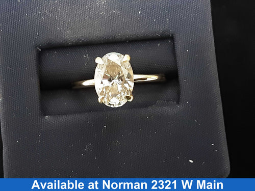 Women's Ring - Solitaire - Yellow Gold 10k (.417) 1.9 grams Size 6
