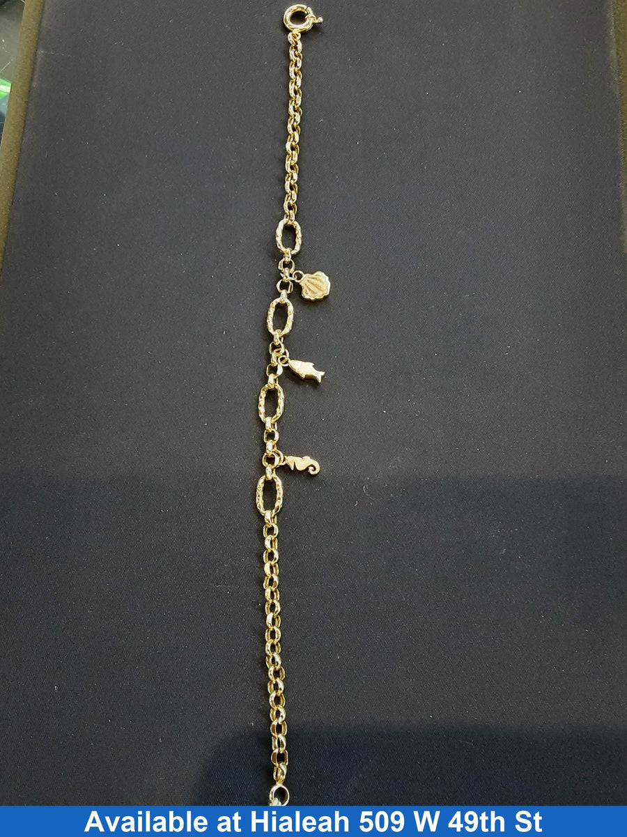 Cable Bracelet - Yellow Gold 14k (.585) 5 grams 7 inch