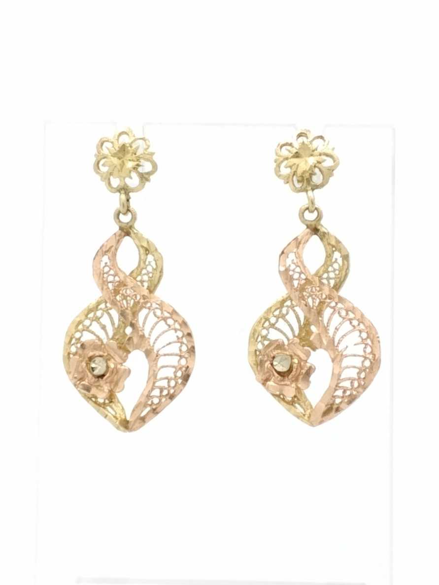 Earrings - Yellow Gold 14k (.585) 4.8 grams