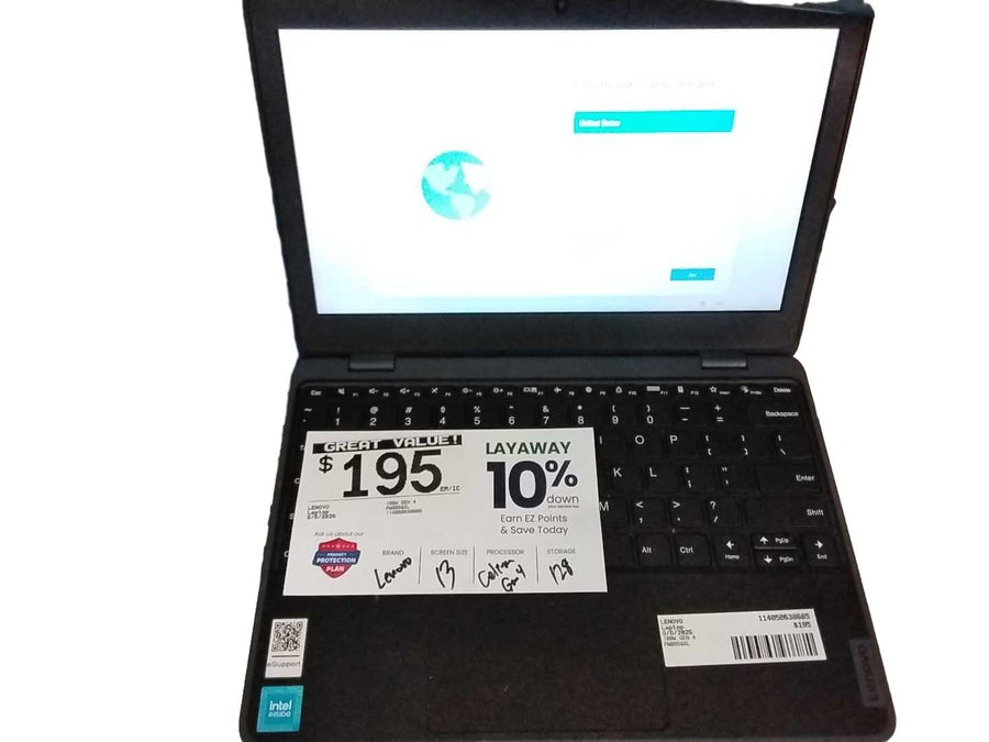 Lenovo 100w Gen 4 Intel Celeron 4 Gb 128 Gb Gray Laptop