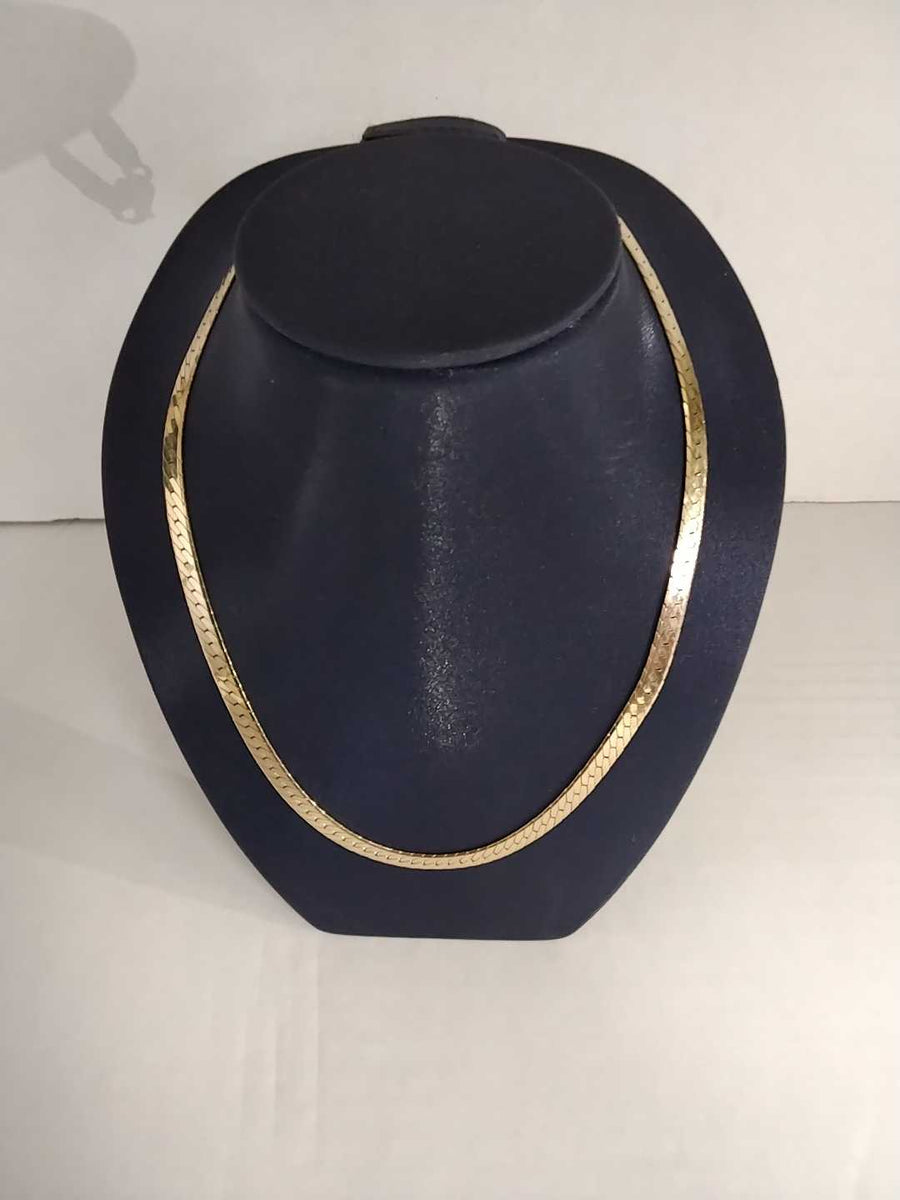 Herringbone Chain - Yellow Gold 14k (.585) 22.1 grams 22 inch
