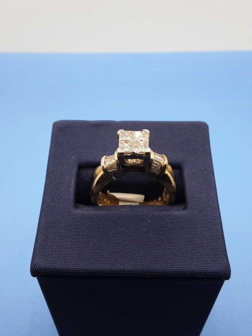 Ring - Engagement Set - Yellow Gold 14k (.585) 7.5 grams Size 7
