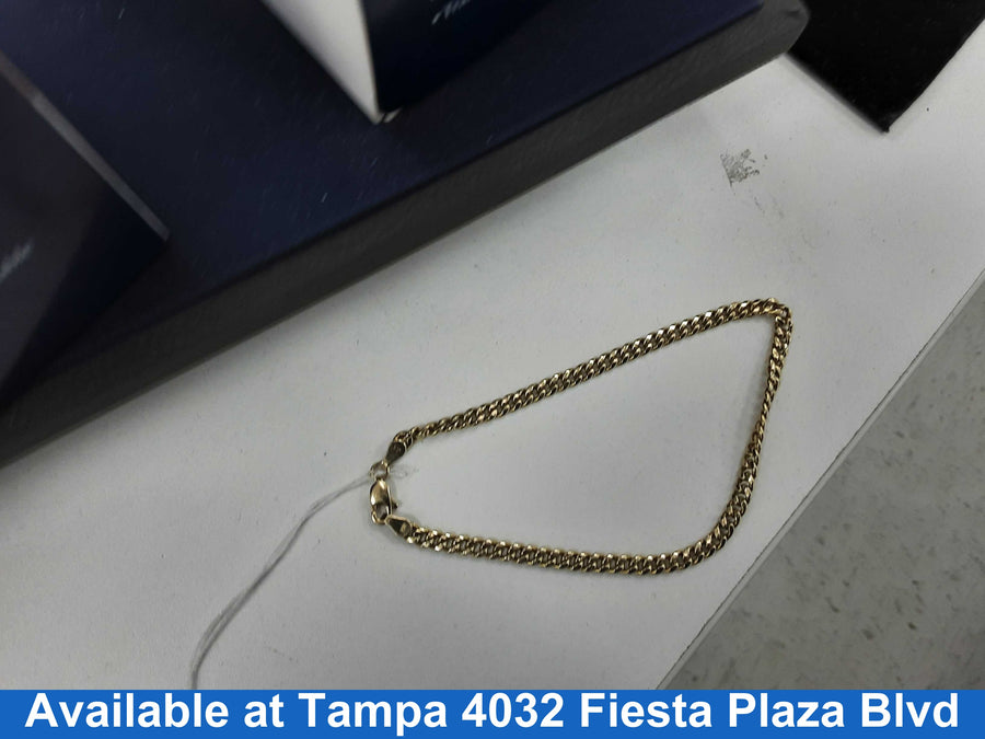 Cuban Link Bracelet - Yellow Gold 10k (.417) 3.5 grams 9 inch