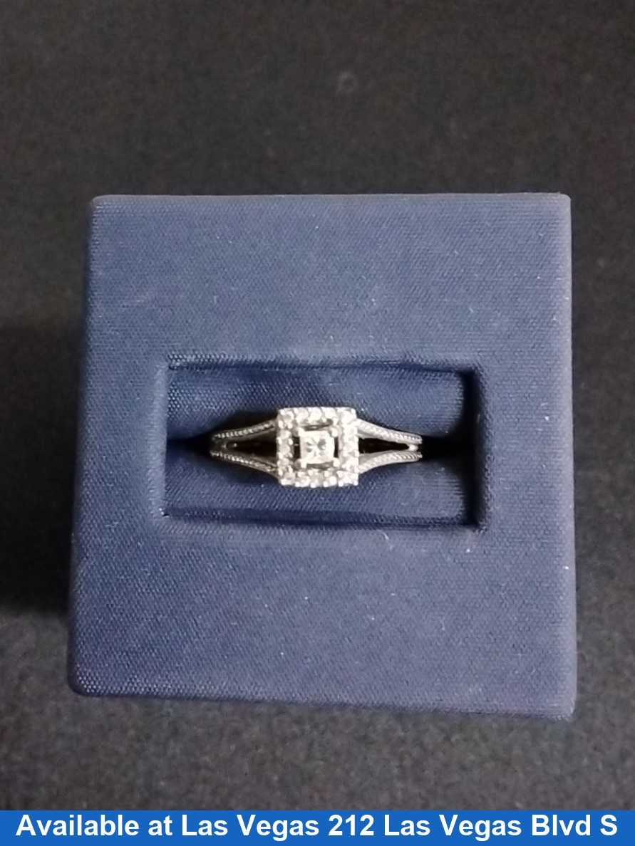 Women's Ring - White Gold 10k (.417) 1.9 grams Size 20