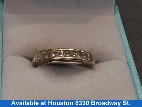 Ring - Wedding Band - White Gold 14k (.585) 3.1 grams Size 6.5