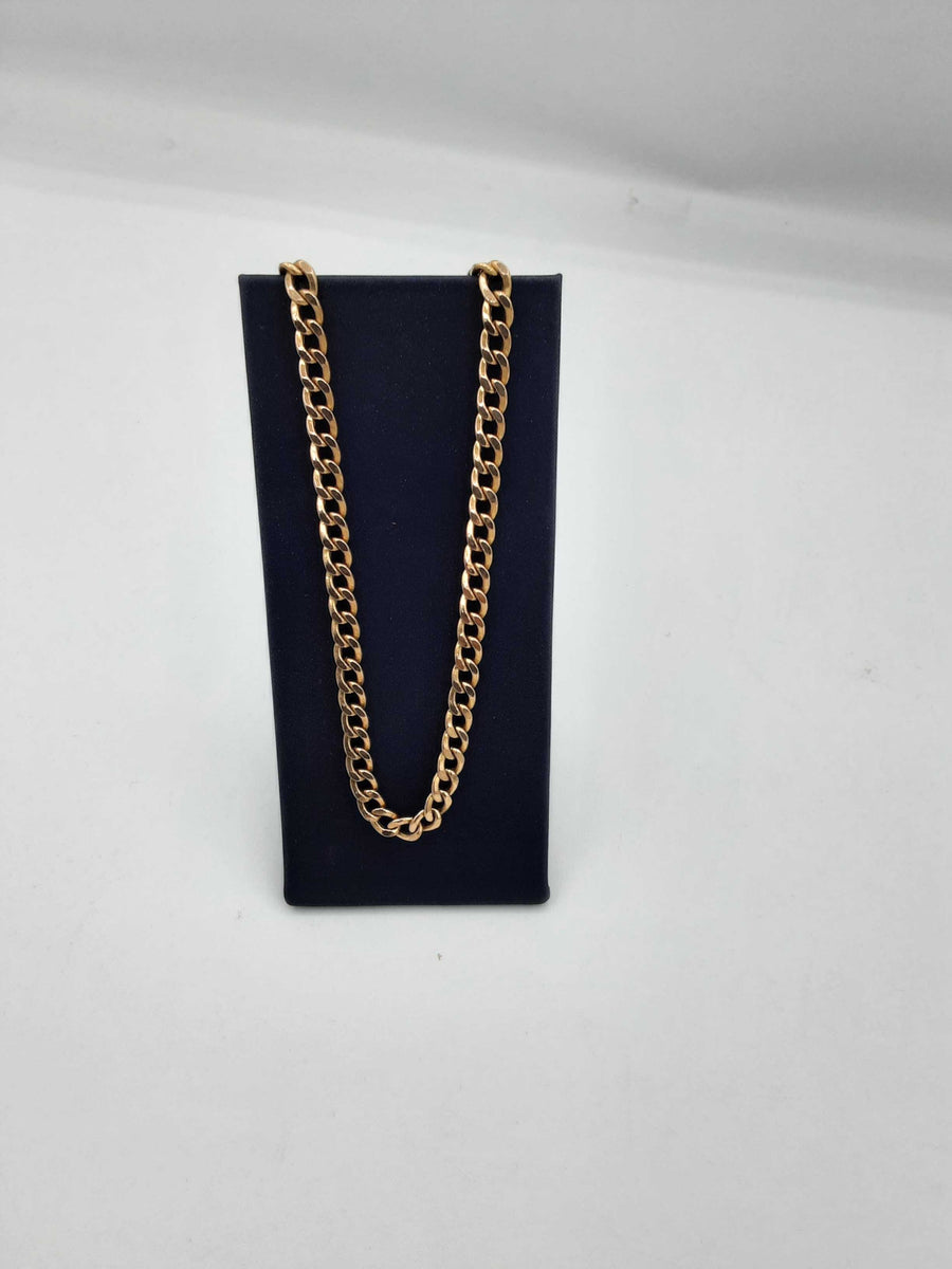 Cuban Link Chain - Yellow Gold 10k (.417) 13.6 grams 22 inch