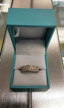 Women's Ring - Anniversary - White Gold 14k (.585) 6.4 grams Size 9.5
