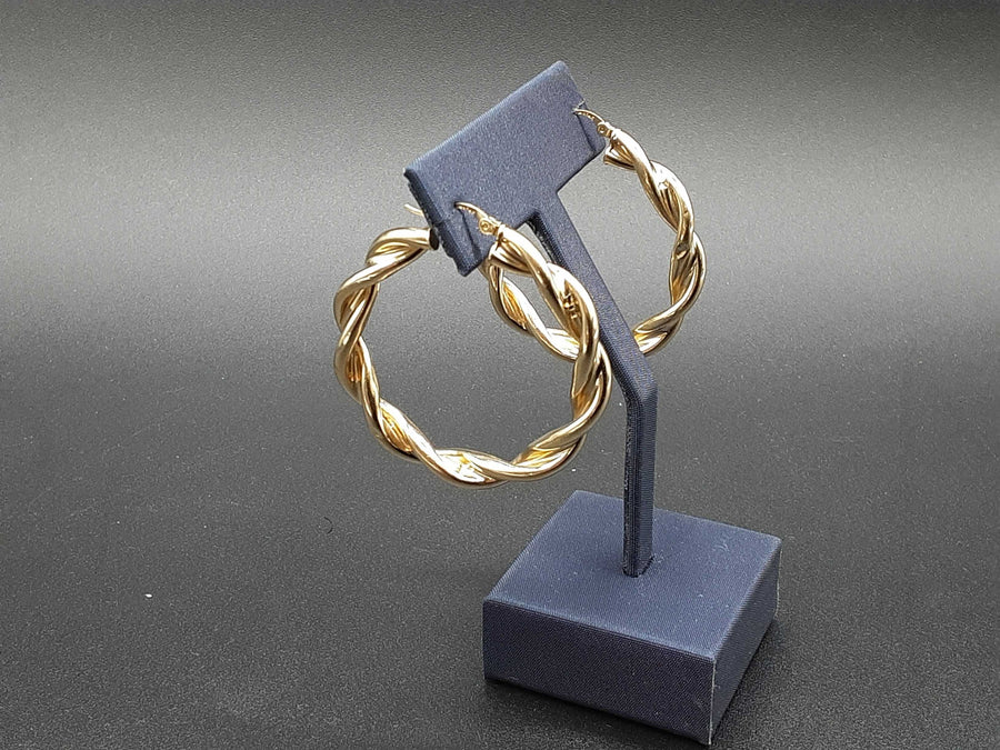 Hoop Earrings - Yellow Gold 14k (.585) 6.5 grams