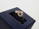 Women's Diamond Heart Ring Yellow Gold  10k Size 7.5