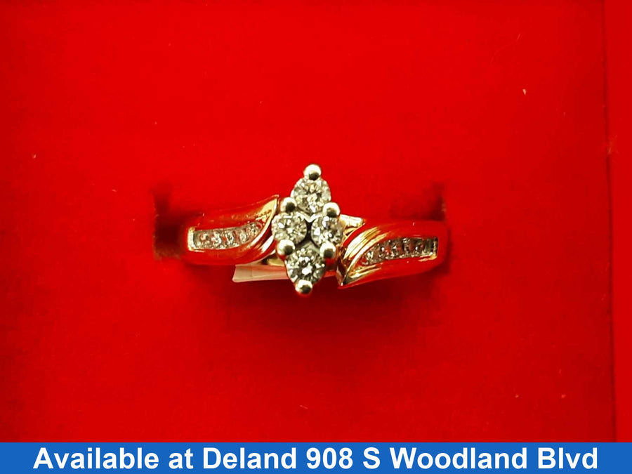 Ring - Engagement Set - Yellow Gold 14k (.585) 3.6 grams Size 7