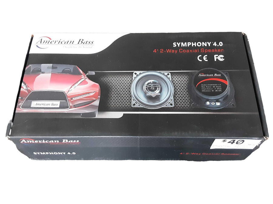 American Bass Symphony 4.0 Black Car Stero Speaker