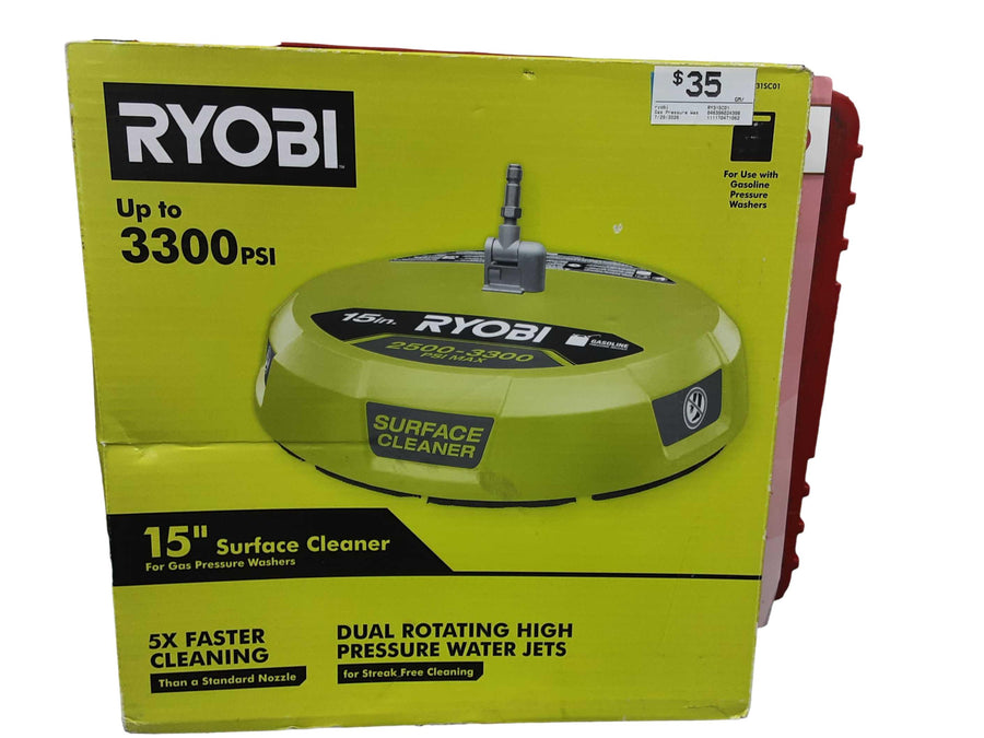 Ryobi Ry31sc01 Green Gas Pressure Washer