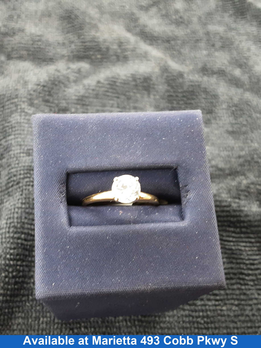 Ring - Engagement Set - Yellow Gold 14k (.585) 1.7 grams Size 6