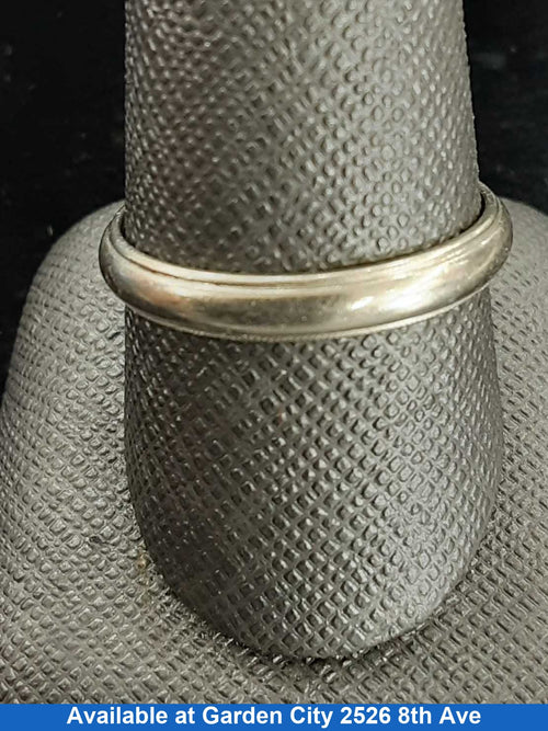 Ring - Wedding Band - White Gold 14k (.585) 3.3 grams Size 8.5
