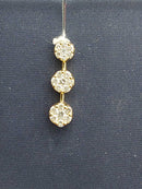 Diamond Pendant - Yellow Gold 14k (.585) 1.7 grams