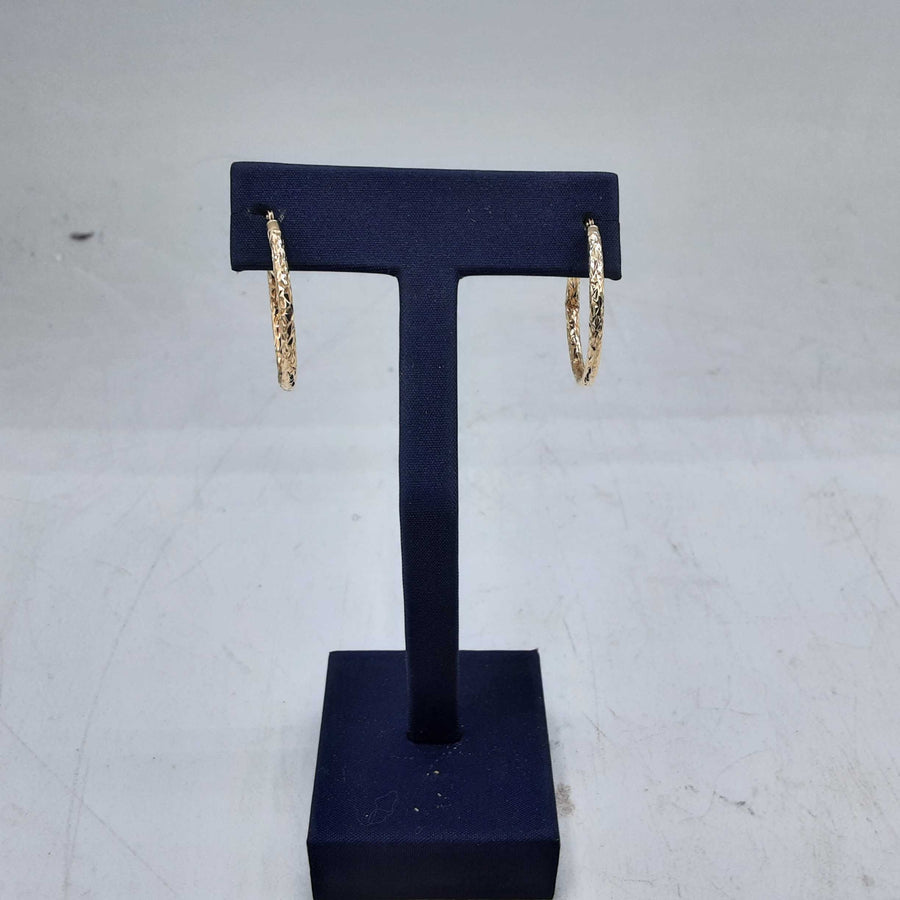 Hoop Earrings - Yellow Gold 10k (.417) 0.8 grams