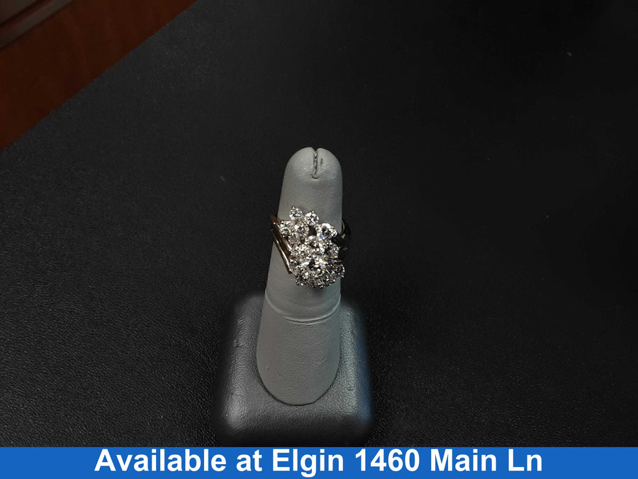 Women's Ring - White Gold 14k (.585) 7.1 grams Size 6