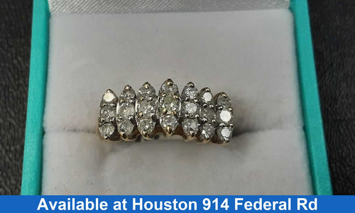 Women's Ring - Yellow Gold 10k (.417) 3.4 grams Size 8