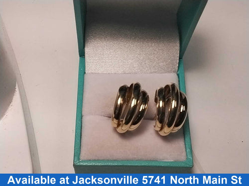 Hoop Earrings - Yellow Gold 14k (.585) 4.1 grams
