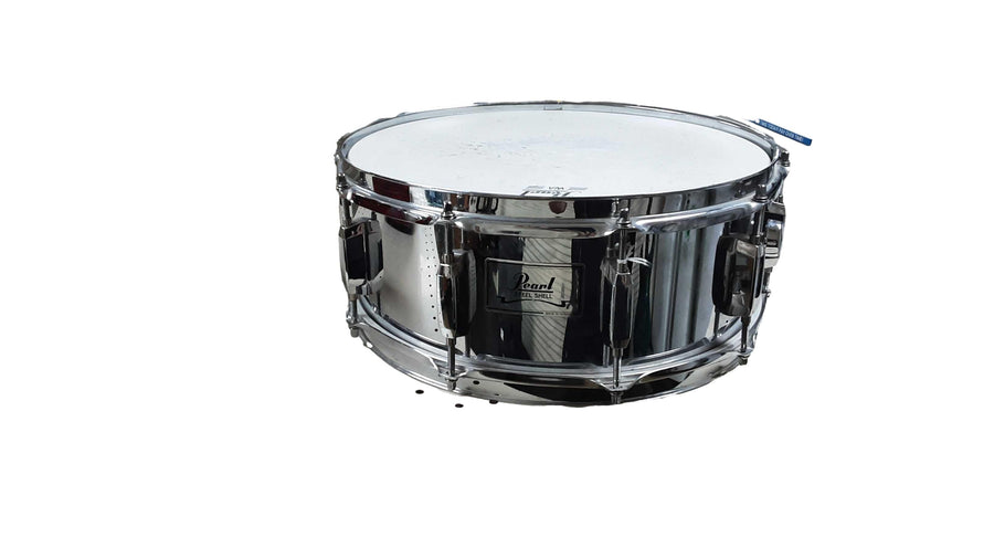 Pearl Steel Shell Silver Snare Drum
