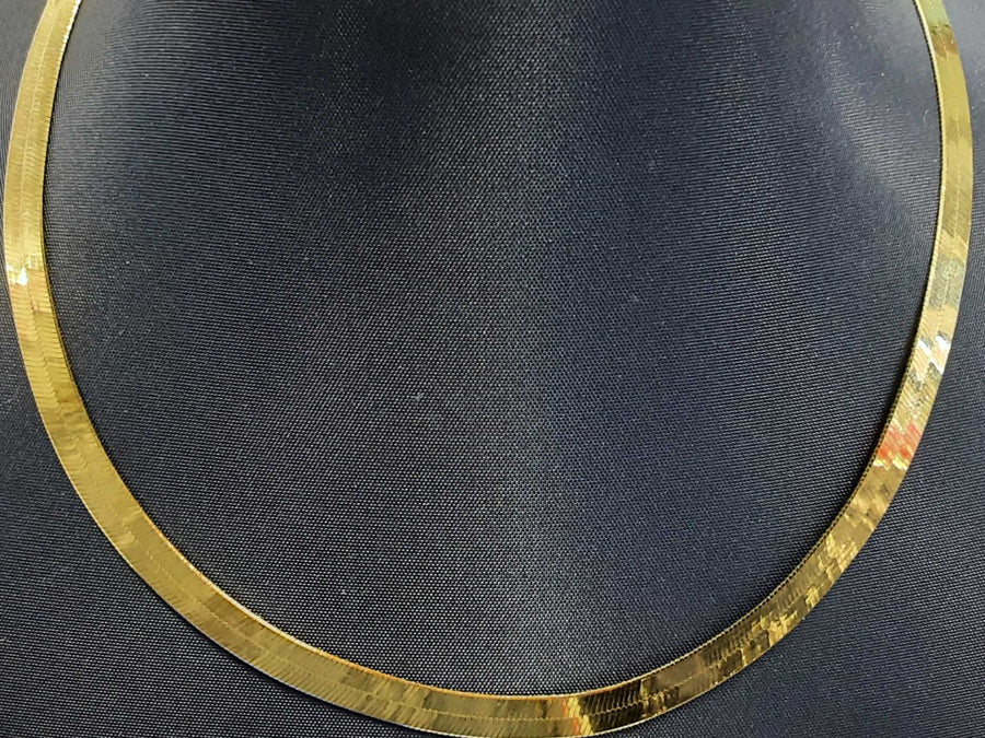 Herringbone Chain - Yellow Gold 10k (.417) 9.8 grams 24 inch