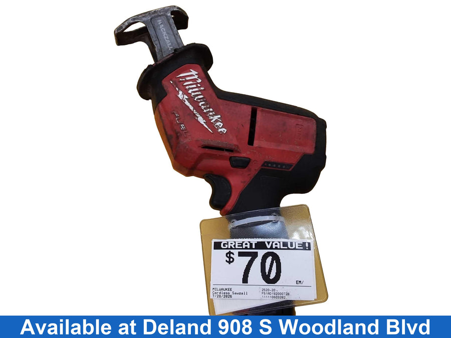 Milwaukee 2520-20 Red Cordless Reciprocating Saw