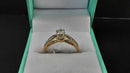 Ring - Engagement Set - Yellow Gold 14k (.585) 3.1 grams Size 9.5