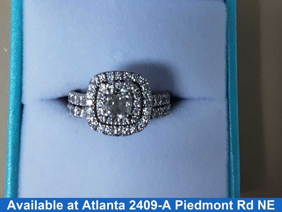 Women's Ring - Solitaire - White Gold 14k (.585) 5.4 grams Size 6