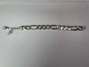 Figaro Bracelet - Silver 44.3 grams 7 inch