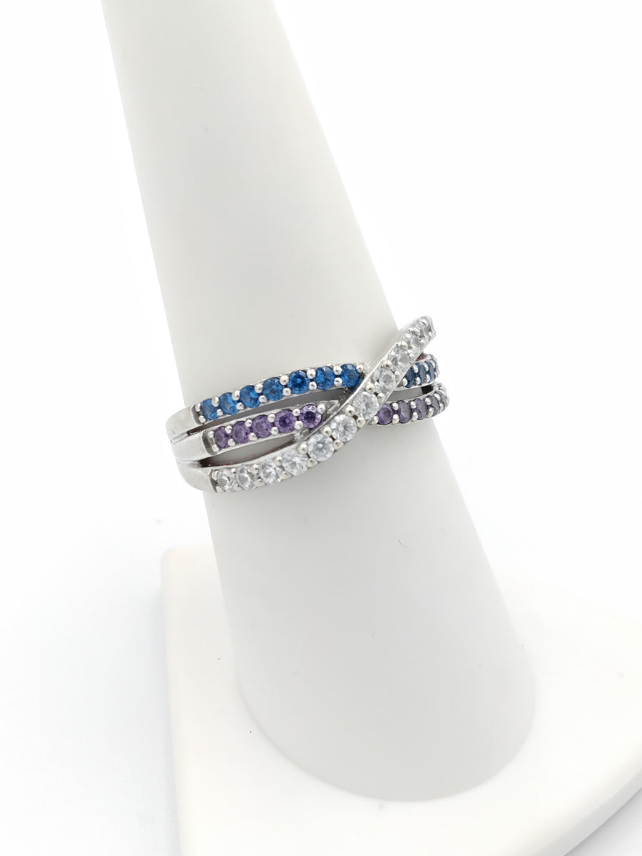 Women's Ring - White Gold 10k (.417) 3.4 grams Size 8
