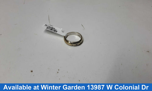 Ring - Wedding Band - White Gold 14k (.585) 4 grams Size 8