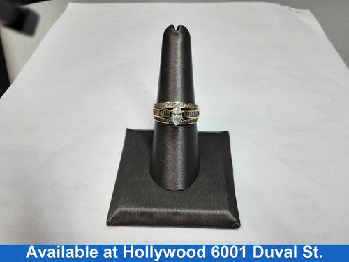 Ring - Engagement Set - Yellow Gold 14k (.585) 3.6 grams Size 8