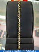 Figaro Bracelet - Yellow Gold 14k (.585) 9.9 grams 8 inch